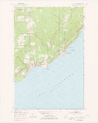 1953 Map of Knife River, 1978 Print