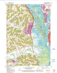 Download a high-resolution, GPS-compatible USGS topo map for La Crescent, MN (1995 edition)