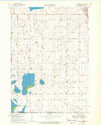 1970 Map of Dickinson County, IA, 1972 Print
