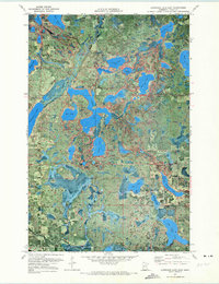 preview thumbnail of historical topo map of Itasca County, MN in 1971