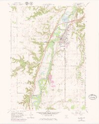 1965 Map of Le Sueur, 1979 Print