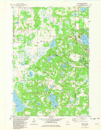 preview thumbnail of historical topo map of Todd County, MN in 1981