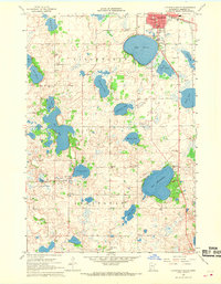 1967 Map of Litchfield, MN, 1968 Print