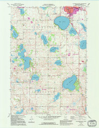 1967 Map of Litchfield, MN, 1995 Print