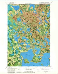 Download a high-resolution, GPS-compatible USGS topo map for Little Bowstring Lake, MN (1985 edition)