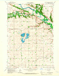 preview thumbnail of historical topo map of Yellow Medicine County, MN in 1965