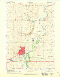 Download a high-resolution, GPS-compatible USGS topo map for Luverne, MN (1969 edition)