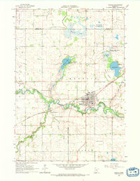 1965 Map of Madelia, MN, 1966 Print