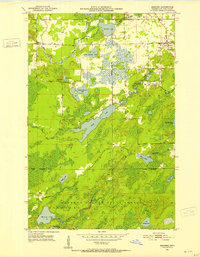Download a high-resolution, GPS-compatible USGS topo map for Makinen, MN (1953 edition)