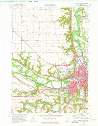 Download a high-resolution, GPS-compatible USGS topo map for Mankato West, MN (1976 edition)