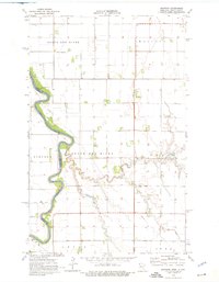 Download a high-resolution, GPS-compatible USGS topo map for Mattson, MN (1976 edition)