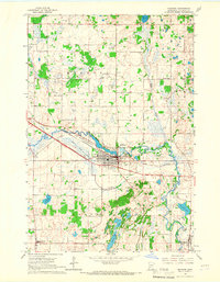 Download a high-resolution, GPS-compatible USGS topo map for Melrose, MN (1966 edition)