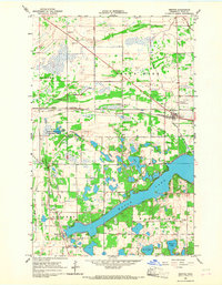 Download a high-resolution, GPS-compatible USGS topo map for Mentor, MN (1967 edition)