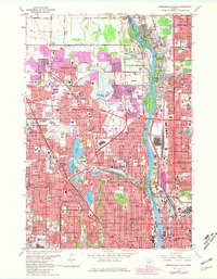 Download a high-resolution, GPS-compatible USGS topo map for Minneapolis North, MN (1981 edition)