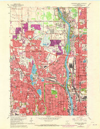 Download a high-resolution, GPS-compatible USGS topo map for Minneapolis North, MN (1973 edition)