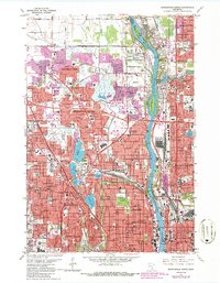 Download a high-resolution, GPS-compatible USGS topo map for Minneapolis North, MN (1986 edition)