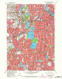 Download a high-resolution, GPS-compatible USGS topo map for Minneapolis South, MN (1984 edition)