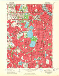 Download a high-resolution, GPS-compatible USGS topo map for Minneapolis South, MN (1969 edition)
