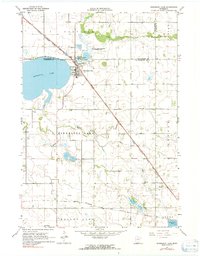 Download a high-resolution, GPS-compatible USGS topo map for Minnesota Lake, MN (1991 edition)
