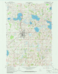 1966 Map of Montgomery, 1986 Print