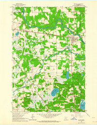 1963 Map of Motley, 1964 Print