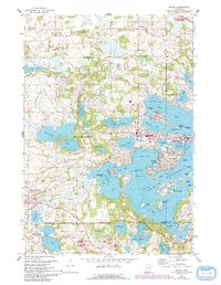 Download a high-resolution, GPS-compatible USGS topo map for Mound, MN (1993 edition)