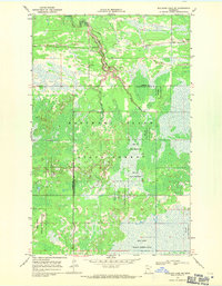 Download a high-resolution, GPS-compatible USGS topo map for Mulligan Lake NE, MN (1971 edition)