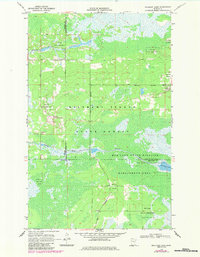 Download a high-resolution, GPS-compatible USGS topo map for Mulligan Lake, MN (1984 edition)