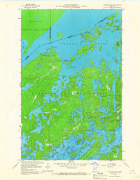 Download a high-resolution, GPS-compatible USGS topo map for Munker Island, MN (1966 edition)