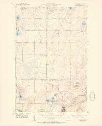 1952 Map of Nashwauk, 1954 Print