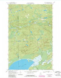 Download a high-resolution, GPS-compatible USGS topo map for Nett Lake NE, MN (1987 edition)