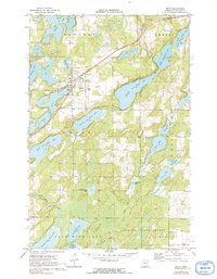 Download a high-resolution, GPS-compatible USGS topo map for Nevis, MN (1991 edition)