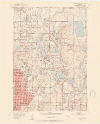 preview thumbnail of historical topo map of New Brighton, MN in 1952