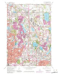 preview thumbnail of historical topo map of New Brighton, MN in 1967