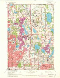 preview thumbnail of historical topo map of New Brighton, MN in 1967