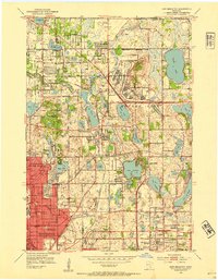 preview thumbnail of historical topo map of New Brighton, MN in 1952