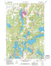 Download a high-resolution, GPS-compatible USGS topo map for Nisswa, MN (1995 edition)