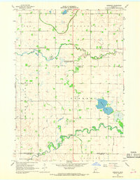 preview thumbnail of historical topo map of Yellow Medicine County, MN in 1967