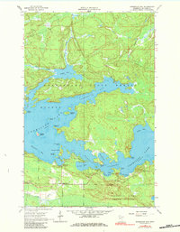 Download a high-resolution, GPS-compatible USGS topo map for Norwegian Bay, MN (1984 edition)
