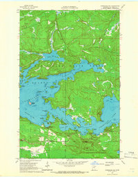Download a high-resolution, GPS-compatible USGS topo map for Norwegian Bay, MN (1966 edition)