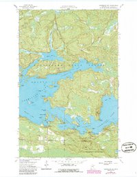 Download a high-resolution, GPS-compatible USGS topo map for Norwegian Bay, MN (1986 edition)