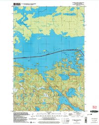 preview thumbnail of historical topo map of Itasca County, MN in 1999