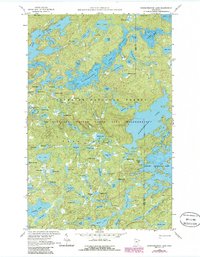 Download a high-resolution, GPS-compatible USGS topo map for Ogishkemuncie Lake, MN (1986 edition)