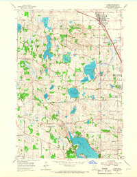 1955 Map of Osseo, 1966 Print