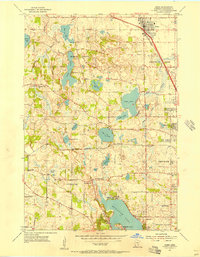 1955 Map of Osseo, 1956 Print