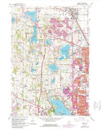 Download a high-resolution, GPS-compatible USGS topo map for Osseo, MN (1989 edition)