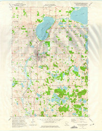 preview thumbnail of historical topo map of Pelican Rapids, MN in 1973