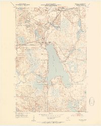 preview thumbnail of historical topo map of Itasca County, MN in 1952