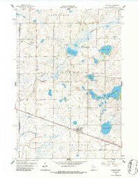Download a high-resolution, GPS-compatible USGS topo map for Pennock, MN (1986 edition)