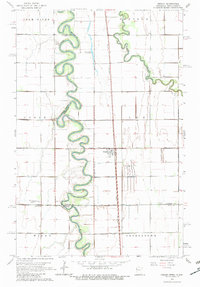 Download a high-resolution, GPS-compatible USGS topo map for Perley, MN (1982 edition)